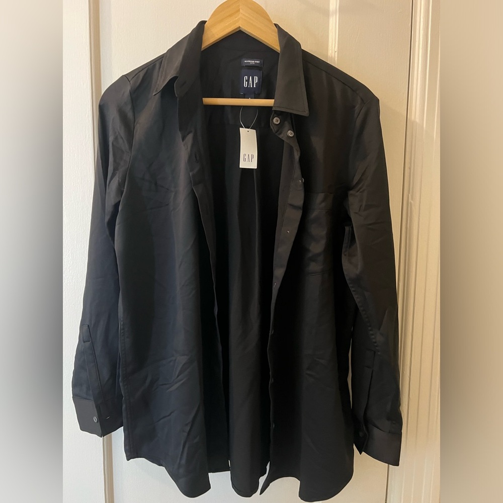 Satin Button Up